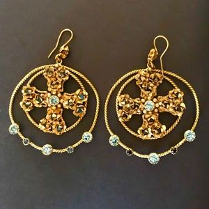 Rose of Venus Virgins Saints Angels Large Earrings